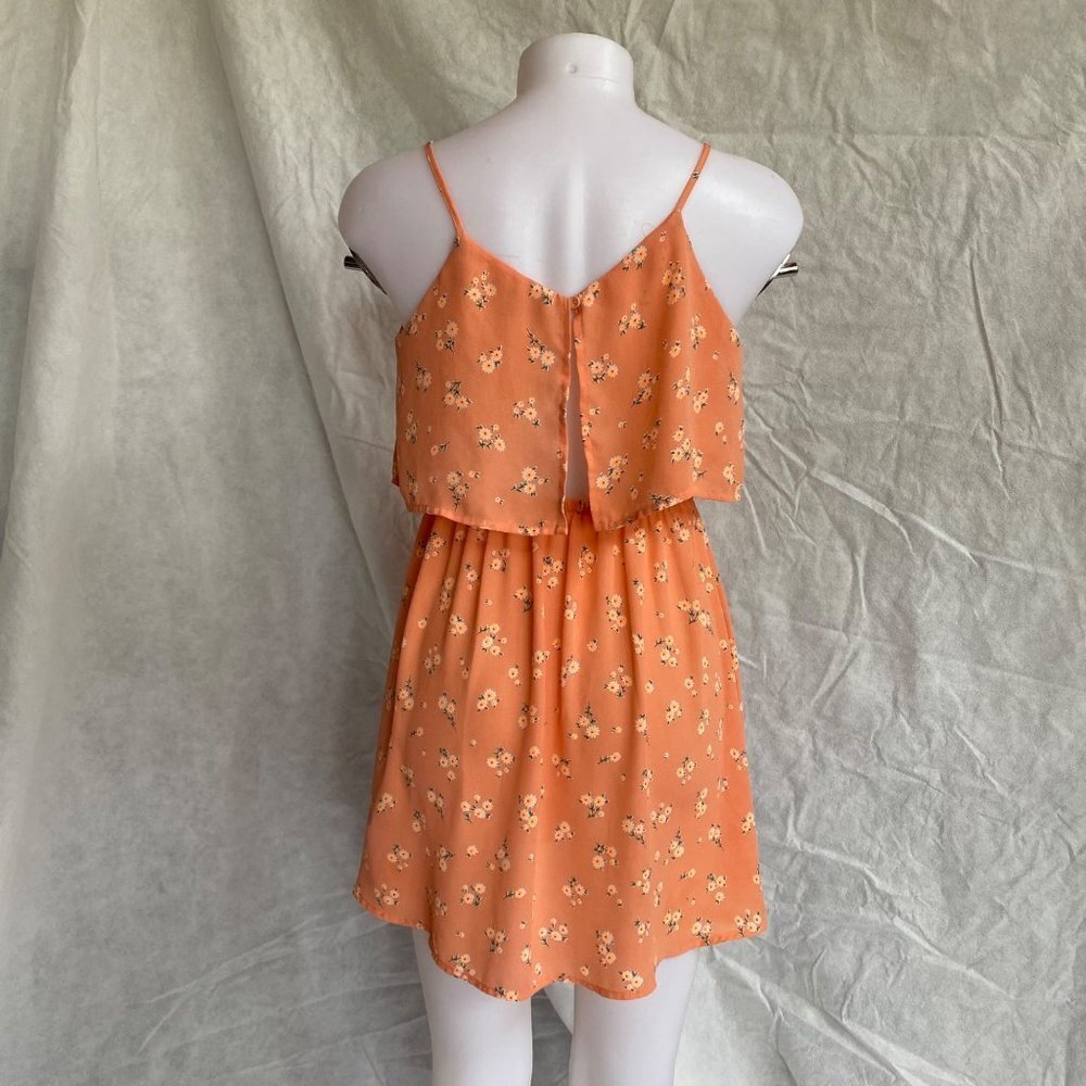 Timing Coral Floral Dress Open Back Sun Dress - Picture 5 of 9